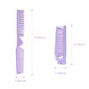 RHOS Folding Hair Comb,Portable Travel Folding Comb Brush-Small Compact Foldable Hair Brush for Purse,Bags-Double Headed Folding Comb for Detangling-Mini Pocket Size Hair Comb for Women,Girls(Purple)