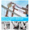 HiRui Elbow Pads, Basketball Baseball Elbow Brace Elbow Support Arm Compression Sleeve Collision Avoidance Elbow Pad for Volleyball Cycling Football Work Out, Women&Men(1Pair) (White, 2XL)