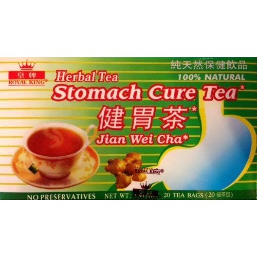 Royal King Stomach Cure Herbal Tea Jian Wei Cha 100% Natural No Preservatives 20 Tea Bags