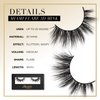 Lilly Lashes Miami Flare 3D Mink Lashes - Mink Eyelashes, The Original Lilly Lash, Wispy Lashes Natural Look, Reusable Eyelashes up to 25x, Fluffy Eyelashes, Strip Lashes - Lash Glue not Included
