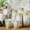 64 Pcs Eucalyptus Cups Greenery Paper Cup 9 oz Disposable Coffee Paper Cups for Sage Green Party Decorations Bridal Shower Paper Cups Green Paper Cups for Baby Shower Holidays Birthday Wedding