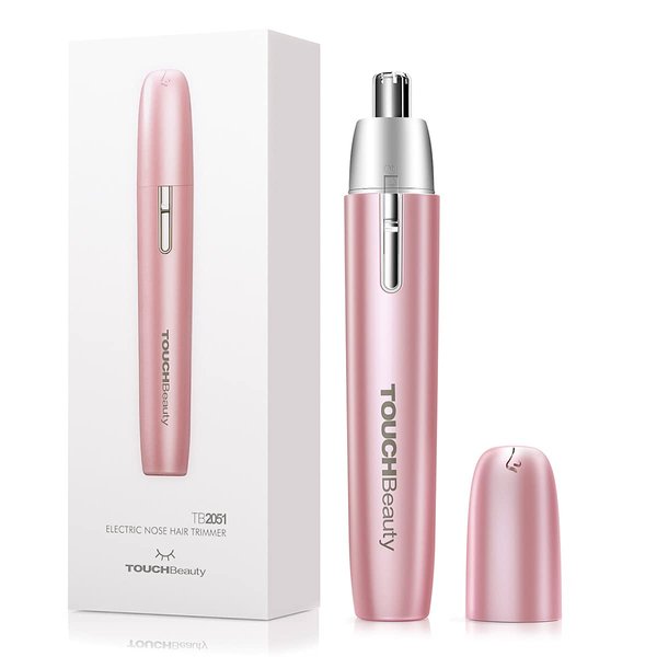 TOUCHBeauty Portable Ear Nose Hair Trimmer for Women 14500RPM Faster Motor Painless Safe Trimming System Mini Sized Battery Powered 2051