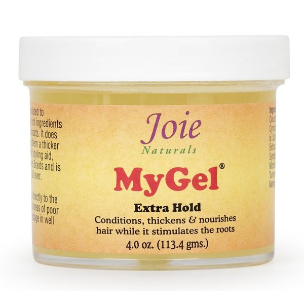 ILIOS Joie Naturals MyGel Extra Hold-Hair Styling Gel - Moisturizing Formula with Plant Oils and Herbal Extracts – Curly Hair Gel for Twists, Braids and Locks, 4 OZ Packaging.