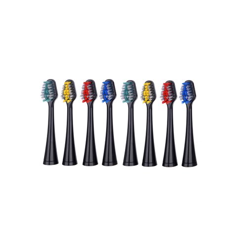 Pursonic 8 Pack Replacement Brush Heads for Pursonic Models S420,S430,S450,S620,S625, Black