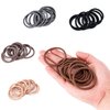 Aegero 100 Pieces Elastics Hair Ties for Thick Hair,No Damage Ponytail Holders Hair Elastic Band for Women, Men and Girls (4mm,Black)