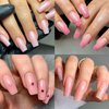 Lifextol 600pc Medium Square Nail Tips Fake Nails Press on Nails Clear Nail Tips Full Cover False Nail Artificial Fingernail, 12 Size Soft Gel x Nail Tips Square for Acrylic Nail Gel x Nail Extensions