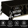 Aged to Perfection Birthday Party Supplies Disposable Tablecloth Plastic Waterproof Table Cover for 90th 80th 70th 60th 50th 40th 30th Birthday Party Decorations, 3 Pack 54X108inch