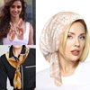 3Pcs Boho Silk Scarf for Women Hair Bandana Satin Head Scarf Retro Silk Bandanas Hair Scarf Hair Wrap for Women Girls