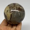 1 lbs, 2.7" (69mm), Natural Septarian Sphere Crystal Gemstone Ball, B37536