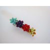 Generic Hawaiian flower multi color alligator hair clip for fine thin hair (Clip quantity: 2 clips), 1 Count (Pack of 1)