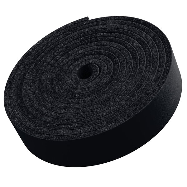 TOFL Genuine Top-Grain Leather Strap | 72 Inches Long | 3/4 Inch Wide | 1/8 Inch Thick (7-8 oz) | 1 Leather Strip for DIY Arts & Craft Projects, Clothing, Jewelry, Wrapping | Black