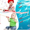 20 Pcs Kids Toy Wooden Fishing Pole Magnetic Fishing Poles Wooden Fishing Rod for Kindergarten Kids Fishing Game Activity (Color Set 1)