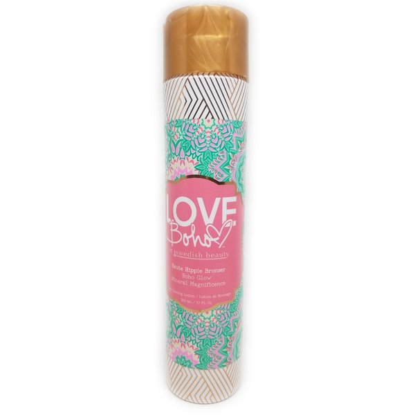 Swedish Beauty Love Boho HAUTE HIPPIE Bronzer Tanning Bed Lotion, 10 oz