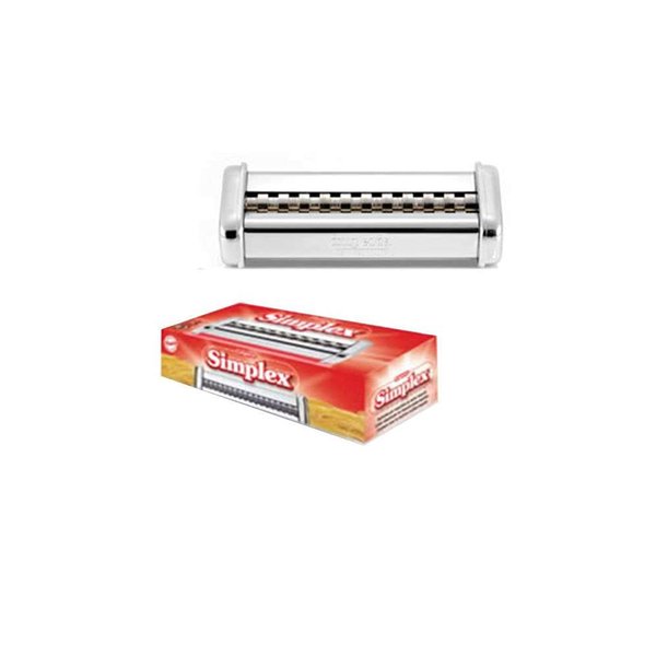 Imperia CucinaPro Mould Tortelli Classici with Rolling pin, Pappardelle Attachment, Silver
