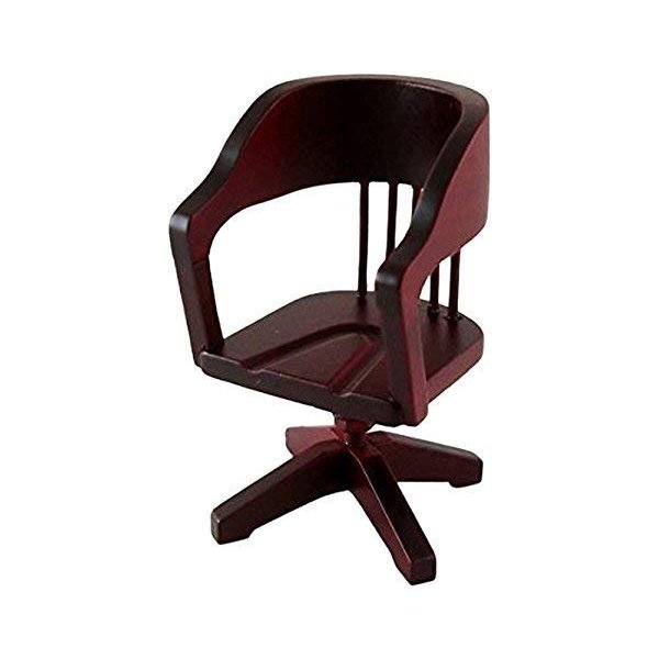 Classics by Handley Dollhouse Swivel Desk Chair, Mahogany