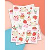 xo, Fetti Strawberry Party Temporary Tattoos - 60 Styles | Dessert Birthday Party Decorations, Berry Sweet Cute Accessory, Garden Tea Baby Shower Theme Favor, Summer Home Activity, Easter Basket