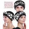 Long Band Head Wrap for Chemo Hair Loss Girls White Black