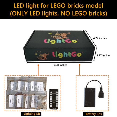 LightGo LED Lighting Kit Designed for Star Wars Millennium Falcon Compatible with Lego 75375 Building Set - Not Include Model