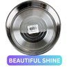 KITCHEN DIVA 10" Stainless Steel Round Plate – Durable and Easy to Clean – Classic Dinner Thali for Home, Camping, or Everyday Use – Rust-Resistant Food Serving Plate
