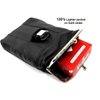 2pc Set Soft Leather Cigarette Case 100s+120s - Black