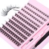 Lash Extension Kit, 130Pcs Lash Clusters with Bond Seal and Lash Applicator Tool Tweezer DIY Individual Eyelashes Kit Natural D Curl 8-16MM Lash Clusters Eyelash Extension Kit DIY at Home by JIMIRE