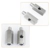 UGSHY Pack-1 Car Oil Pressure Sensor T-shaped Connector, Side Port Stainless Steel Turbo Adapter, 1/8" NPT Automotive Hydraulic System Replacement Parts, Universal for Most Cars SUVs Trucks (Silver)