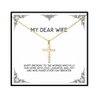 Reusable Wife Gifts, Happy birthday to the woman who fills our home with love,,,, Wife Crystal Gold Cross Necklace From Husband, Funny wife gift, Gag gift for wife, Funny birthday gift for wife, Funny