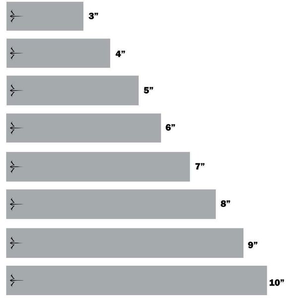White Water Archery Metallic Silver Icon Logo Arrow Wraps 15 pk Choose Length Width (4.75)