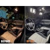 AUTOGINE Super Bright 6000K White LED Interior Light Kit Package for 2016 2017 2018 2019 2020 2021 2022 Toyota Tacoma + Install Tool
