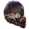 Beautiful Flower Leaf Charm Hair Comb for Women