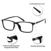 OCCI CHIARI Fashion Reading Glasses Stylish Reader Eyewear Frames (A1-Black, 1.75)