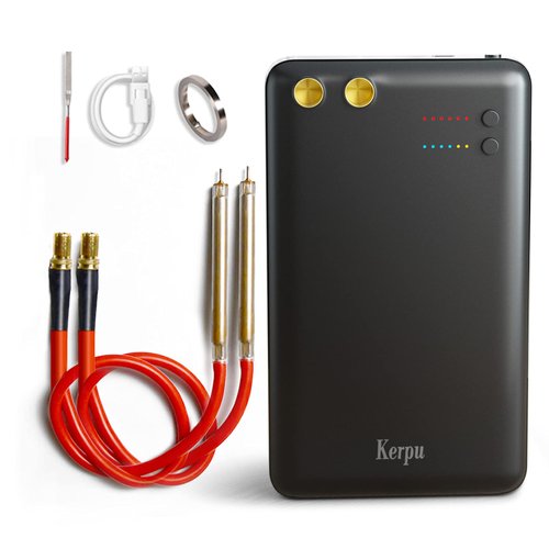 Spot Welder, Kerpu Mini Spot Welder, Portable Spot Welder Machine, Spot Welding Equipment Energy Storage 5000mAh for DIY 18650 Battery, Portable Battery Welder with Type-C Port (Black-5000)