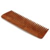 Village Handwork Handcrafted Neem Wooden Comb - for Men and Women Eco-Friendly- Great for Scalp and Hair Health - Wide Toothed Organic Comb (Brown) for detangle curls | Father's Day Special