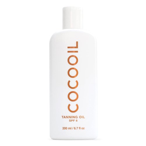COCOOIL Tanning Oil SPF 6 | Organic Coconut Oil, Natural Botanical Oils, Cruelty Free | 6.7 Fl Oz