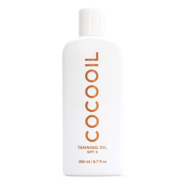 COCOOIL Tanning Oil SPF 6 | Organic Coconut Oil, Natural Botanical Oils, Cruelty Free | 6.7 Fl Oz