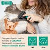 Ruff 'N Ruffus Dog Brush for Shedding - Double Sided Undercoat Rake for Dogs & Cats - Dematting Comb for Dogs - Deshedding Dog Brush with Nail Clipper - Cat Grooming Brush Reduce Shedding by 95%