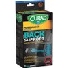 CURAD Compression Lightweight Back Support For Pulled Muscles and Strains, Fixed Support, Universal Size