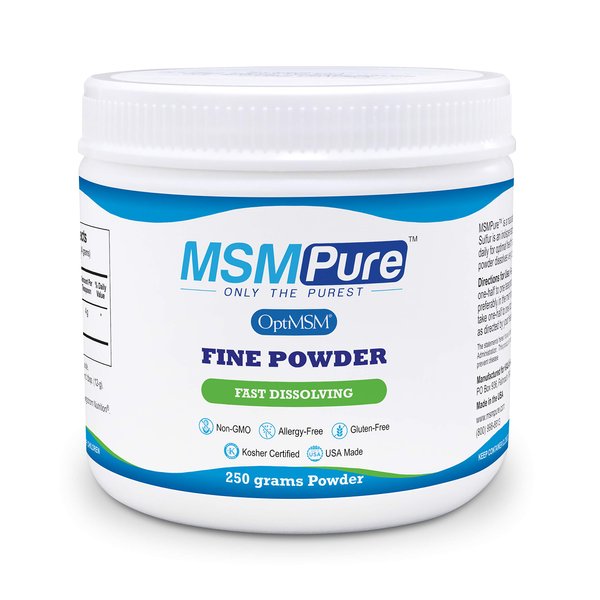 Kala Health MSMPure MSM - 8.8 oz Fine Powder Crystals, 99.9% Pure Distilled Organic Sulfur Crystals for Joint Health, Skin & Hair.