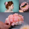 23 PCS Flower Hair Clip for Women Pink Purple Floral Hair Barrettes for Girls Rose Bride Barre Hair Accessories for Wedding