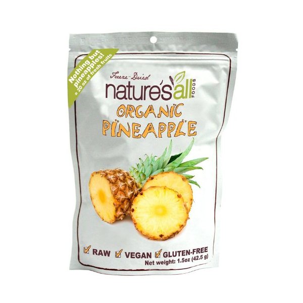 Natures All Pineapple Frz Drd Raw Org