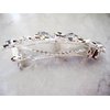 Generic Flower shaped crystal hair barrette clip bridal clip bridal barrette Set: B (Primary color: Gold)