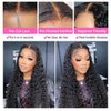 Potoki Wear And Go Glueless Wigs Human Hair Pre Plucked Pre Cut Deep Wave Lace Front Wigs Human Hair For Beginners 4x4 Closure Wigs For Black Women Human Hair Glueless Curly Human Hair Wig (22inch)