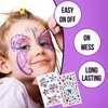 42 Colors Face Painting Kit for Kids -Face Paint Kids , Stickers, Templates,Brushes, Diamond Stickers Safe and non-Txic:Party,Carnival,Festival,Halloween Makeup,Face Paint
