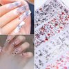 JERCLITY 10 Rolls Chinese Style Nail Foil Transfer Sticker Plum Orchid Bamboo Ink Painting Pattern Nail Foil Sheets Foil Nail Art Decals Nail Foil Transfer Stickers Foil Nail Wraps for Foil Nail Art