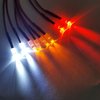 ShareGoo 8Leds LED Light Headlights Lighting Taillight Kit Compatible with Traxxas HSP Tamiya Redcat RC4WD Axial SCX10 RC Car Truck Tank Crawler,Red Orange White Led