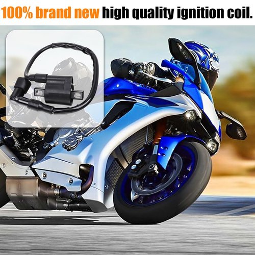 AICEL Motorcycle Ignition Coil, Outboard Motor Ignitor Line Kit Tool, Compatible with PW 50 PW50 1981-2009 PW 80 PW80 1981-2009 Motorcycles Motorbikes Cycles Motor Bicycles Motor Vans