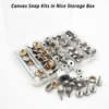 Hoeine Canvas Snap Kit, 40 Sets Marine Grade Boat Cover Snaps Heavy Duty Snap Fastener Kit Stainless Steel Snap Button Kit for Replacement Snaps for Boat Cover Furniture Tent
