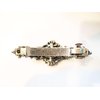 Small blue crystal hair barrette clip bridal clip bridal barrette gothic hair