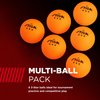 STIGA 6-Pack Orange 3 Star Table Tennis Balls | 40mm ITTF Regulation Size and Weight Ping Pong Balls
