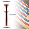 200 Pcs Metal Cribbage Board Pegs 4 Colors Cribbage Pegs Fit 1/8 Holes with Drawstring Storage Pouch for Cribbage Traditional Board Game
